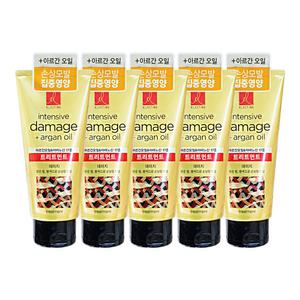 엘지 엘라스틴 아르간 오일 데미지 트리트먼트 손상된 모발용 300ml 5개 헤어