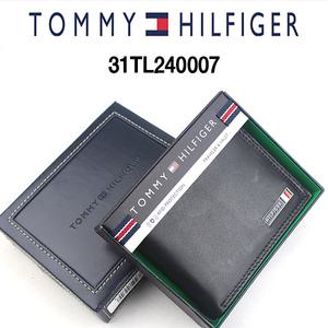 타미힐피거 지갑 31TL240007 블랙,탄 /반지갑