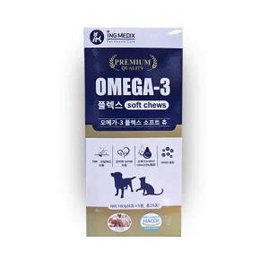 오메가3 플렉스 소프트츄 20P (4P x 5봉) 반려동물 영양제 간식