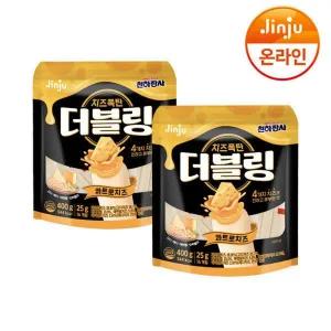 [진주햄]천하장사 더블링 콰트로치즈 400g X 2개