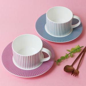 한국도자기 코지블루 & 핑크 커피잔세트 2(4)PCS