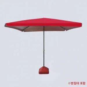 [아트박스]/위드마켓 모던 사각 파라솔(2.5mx2.5m) (레드) (받침대 포함)