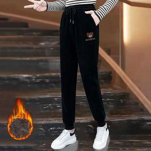 스타일아유 여성 겨울 하이웨스트 트레이닝 조거 밴딩팬츠 편한 기모 바지 캐주얼 LP0605