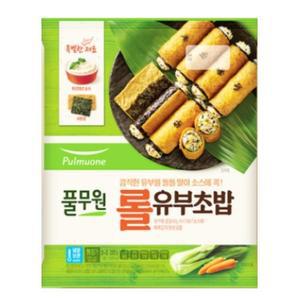 풀무원 롤 유부초밥 (2-3인분) 탕비실 회사 도시락 야식 간식 술안주 280g