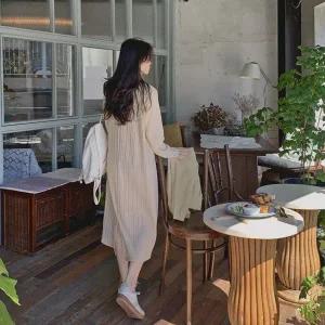 핫핑 캔들주름롱_긴팔ver 플리츠롱원피스