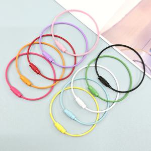 컬러 와이어링 와이어 키링 열쇠고리 모루인형 악세사리 부자재