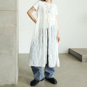 [아이우먼] 시스루레이스롱나시로브 TGQ979M404 빅사이즈