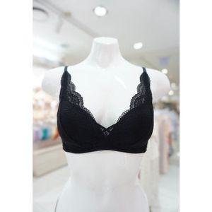 [갤러리아] [여](A컵B컵)비너스 딥브이 레이스 노와이어브라(VBRW421AB_BK)