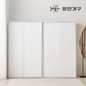 장인가구 코라 2400 슬라이딩 옷장 세트 1200 (행거형,2개)