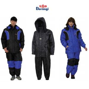 방한복 3종(택1) 방한우비 배달우의 배달용 투피스 겨울용 오토바이 산업현장 냉동창고