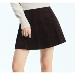 [미쏘]코듀로이 플리츠스커트 (MIWWHBC29G-T)