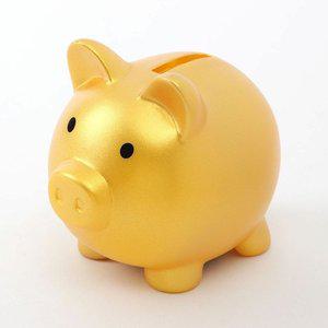 [조르지오페리]귀여운 nA223AE4250 황금 돼지 저금통 10x9.5cm