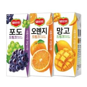 델몬트 드링크 (포도+망고+오렌지) 190mlx24팩x3박스