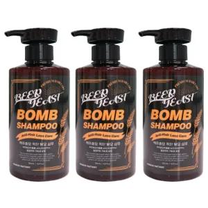착한팩토리 맥주효모폭탄 샴푸 500ml x 3개