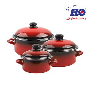 ELO 빨강법랑 3종 일반형 14cm+20cm+24cm