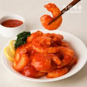[미식배송]매콤칠리새우 580g 2봉 (소스포함)