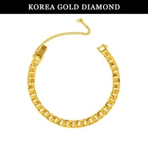 갤러리아 순금 팔찌 24K 여자 금팔찌 콤비 면 체인 18.75g