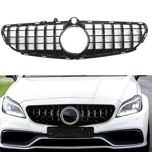 벤츠 W218 C218 CLS63 AMG 15-18 GT 스타일 레이싱 그릴 블랙 실버 호