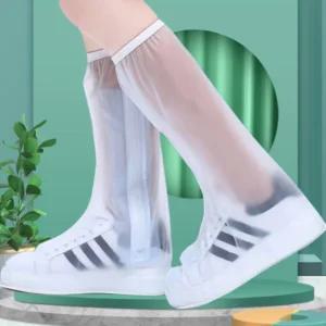 비올때 필수 투명 비닐 방수 신발커버 롱 레인슈즈 장화형