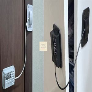 문잠금장치 번호형 서랍열쇠잠금장치 방문용열쇠형손잡이 휴대용호텔문잠금장치 출입문열쇠잠금장치 다용도