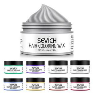 120g 임시 헤어 컬러 왁스 남자 DIY 스타일 진흙 성형 붙여 넣기 염료 크림 젤 착색