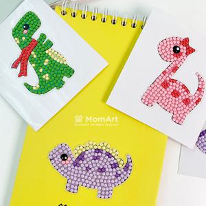 맘아트 공룡 보석 십자수 스티커 만들기 키트 6pcs