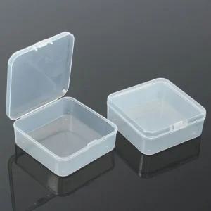 (9.5x9.5) 정사각 미니 반투명 케이스 2p 세트/사무용/가정용/어린이집/유치원/학교/학원/보관함/수납함
