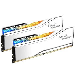 G.SKIL 트라이던트 Z5 로얄 네오 시리즈 (AMD 엑스포) DDR5 RAM 32GB (2x16GB) 6000MT/s CL28-36-36-96 1.40V 데스크탑 컴퓨터 메모리 UDIMM - 실버 (F5-6000J2836G16GX2-TR5NS)