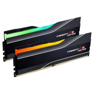 G.SKIL 트라이던트 Z5 네오 RGB 시리즈 (AMD 엑스포) DDR5 RAM 64GB (2X 32GB) 6000MT/s CL28-36-36-96 1.40V 데스크탑 컴퓨터 메모리 U-DIMM - 블랙 (F5-6000J2836G32GX2-TZ5NR)