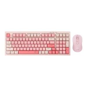 지클릭커 오피스프로 WMK90 사일런스 M 무소음 무선 블루투스 키보드 마우스 세트 98 Coral RC2