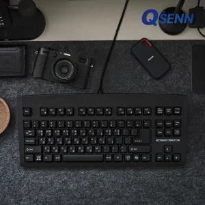 QSENN DT35 89 TKL 멤브레인 키보드 블랙,화이트