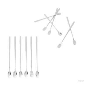WSSTORE 온더카페 롱 티스푼 6P세트(15CM) 티수저 사각티스푼 커피수저