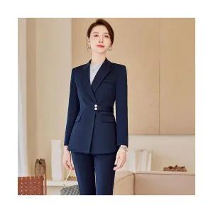 솔저스여성정장세트 블루 오피스 정장 자켓 직장 근무복 카고 봄가을 OPH3