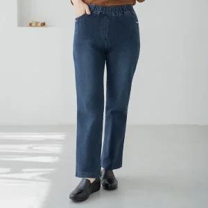 엄마옷 마담4060 팬츠 데일리 중년여성바지 쫀쫀데님부츠컷-YPN2509003-