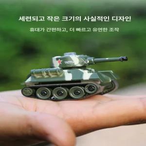 미니 RC 전동 탱크 장난감 원격 조종 충전식 소형 전차 오프로드 자동차 선물 키덜트