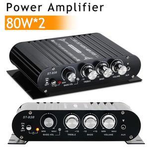 80W*2 파이 사운드 앰프 2.1채널 블루투스 5.0 디지털 베이스 미니 드라이버 무손실 음악 (가정용, 차량용,