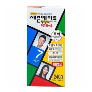 (세븐에이트) 칼라크림 7호 240g형염색약 쉬운 다슈 새치 커버 흰머리 셀프 순한 염모제 형제