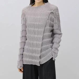 플라라 (88까지)플리츠랩스테어블라우스