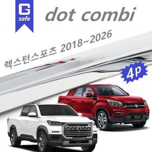ABS 크롬 선바이저 빗물받이 레인가드- 뉴 렉스턴스포츠 2018~2025~2026 / D-217