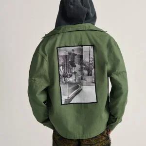 [반스](본점)VANS 반스 스케이트 밀리터리 오버셔츠 자켓 아티바 Pine Forest / VN000R38EN6