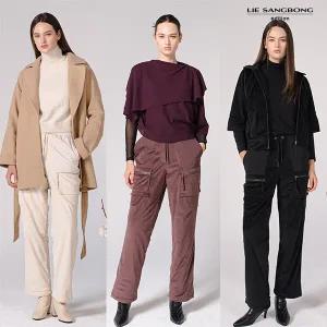 이상봉에디션 25FW 벨벳 플로킹 패딩 팬츠