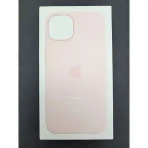 진짜 애플 실리콘 케이스 with MagSafe for iPhone 13 초크 핑크