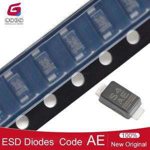 20-100Pcs 기존 SMF5V0A-E3-08 패치 2핀 단방향 5V 21.7A 9.2V 200W 서지 보호 ESD 다이오드 AE