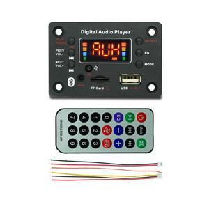 블루투스 5.0 WMA/WAV/APE/FLAC/MP3 디코더 보드 12V 무선 FM 라디오 MP3 플레이어 지원 TF 카드 USB AUX