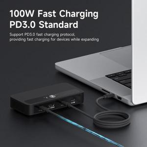 하기비스 USB C KVM 스위치 1 모니터 2 컴퓨터 4K HDMI 허브 PD 공유용 키보드 마우스 프린터