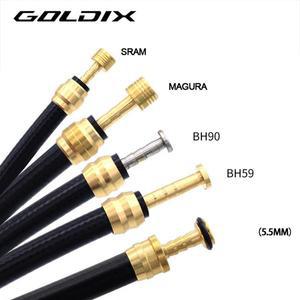 GOLDIX 20/50Pcs 자전거 유압 디스크 브레이크 오일 핀 바늘 올리브 연결 삽입 BH90 SRAM MAGURA 파이프 조