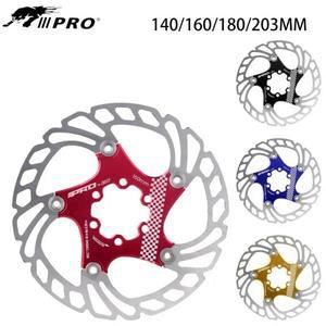 IIIPRO 자전거 디스코 203 140 160 180mm, 6 홀 디스크 브레이크 로터, 나사 포함, 시마노 유압 적합