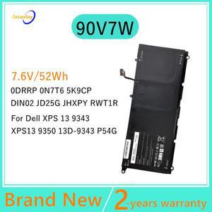 델XPS 13 9343 9350 JD25G P54G RWT1R JHXPY DIN02 5K9CP 0N7T6용 90V7W 노트북 배터리