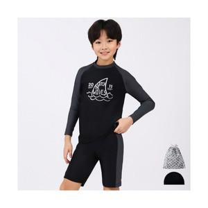아쿠아티카 남아용 래쉬가드 + 스윔팬츠 스판수모 비닐백 AQA359