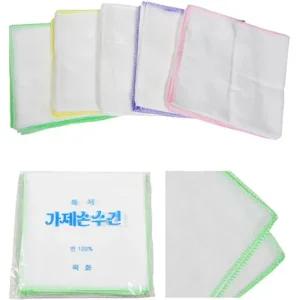 유아 아동 순면 가제수건 10매1세트 0331eu 가제수건 손수건 유아 아동 순면